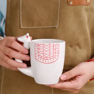 Redeco 2023 Trend Coffee Mug Ceramic Cup Cute Animal Shaped Mugs