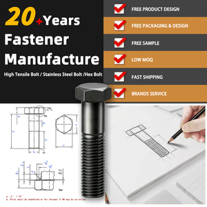 Perno hexagonal de acero negro M9 de tamaño personalizado de alta calidad <span class=keywords><strong>M20</strong></span> M22 M58 M29 sujetador con acabado inoxidable cabeza hexagonal estándar DIN rosca M3 - Product Image 5
