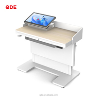 Pupitre numérique intelligent QDE pour salle de classe avec microphone sans fil et écran tactile, garantie 1 an pour usage intérieur
