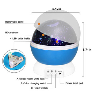 Star <strong>Projector</strong> Lamp Children <strong>Bedroom</strong> LED Night Light Baby for Children Kids <strong>Bedroom</strong> Decor Rotating Nursery Novelty LED <strong>Projector</strong> - Product Image 5