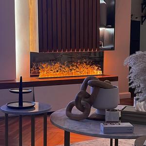 Cheminées <span class=keywords><strong>électrique</strong></span>s décoratives à vapeur 3D de haute qualité atomisant la <span class=keywords><strong>cheminée</strong></span> à vapeur d'eau LED intelligente intégrée - Product Image 5