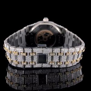 Reloj de Cuarzo de Lujo con Moissanita, Diseño Moderno y Elegante, Acero Inoxidable, Cristal, Gemas Brillantes, Movimiento de Cuarzo de Precisión - Product Image 5