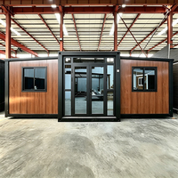 Conteneur habitable extensible de 20 pieds en gros avec design moderne pliable double face, salle de bain et cuisine complètes, idéal pour les écoles et les centres commerciaux