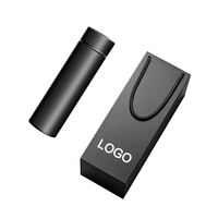 Bouteille d'eau intelligente en acier inoxydable avec affichage de la température, logo personnalisé, 500 ml, cadeaux écologiques pour le bureau