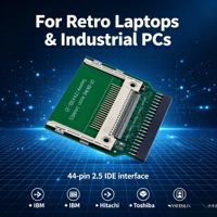 Adaptador TISHRIC de 40 pines IDE hembra a tarjeta CF para portátiles y ordenadores de sobremesa, conector IDE de 3,5 pulgadas a CompactFlash