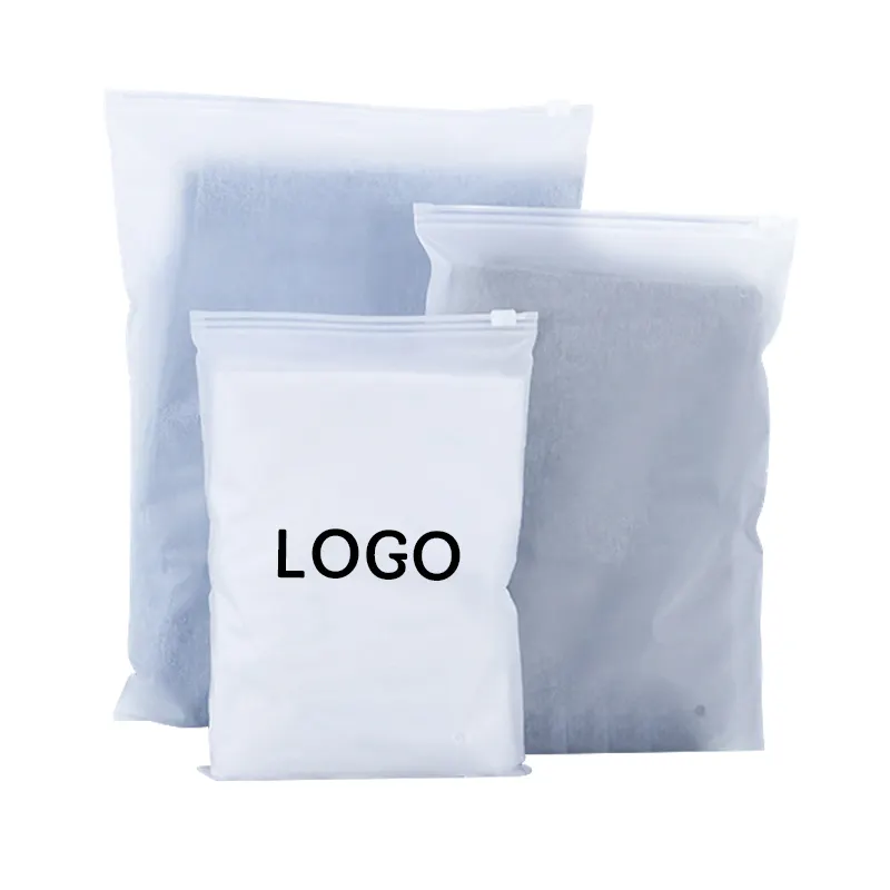 Sacs en poly à fermeture éclair refermable en plastique transparent avec joint de verrouillage refermable sacs de fermeture à glissière transparents