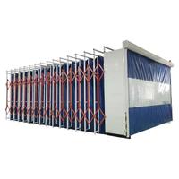 Cabine de peinture mobile rétractable personnalisée pour la rénovation de surfaces d'équipements lourds