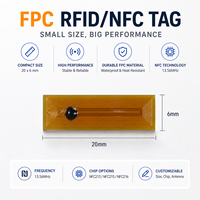 Étiquette NFC personnalisée mini FPC réinscriptible N213 N215, autocollant NFC 13,56 MHz ISO14443A en PET, tailles rondes et carrées pour contrôle d'accès