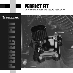 NICECNC Couvercle supérieur de transmission ventilé transparent pour Harley Dyna <span class=keywords><strong>CVO</strong></span> Fat Bob FXDFSE <span class=keywords><strong>2009</strong></span> Low Rider FXDL FXDLS Switchback FLD - Product Image 2