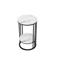 Console moderne de luxe nordique avec plateau en marbre et rangement multi-niveaux pour entrée, villa, hôtel, salon