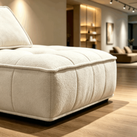 Nouvelle Arrivée Canapé Modulable en L Sans Cadre, Compressé Sous Vide, en Mousse, pour Petit Appartement et Salon