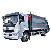Camion compacteur de déchets Shacman 4x2 avec deux bacs à ordures