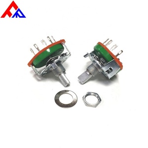 Interruptor Selector Rotatorio Mini Inteligente de 25mm y 500V CA, de 1/2 Polo y 2-12 Posiciones, con Eje de Plástico y Metal, para Equipos Eléctricos - Product Image 2
