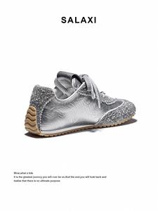 Baskets basses en cuir de créateur, style streetwear, mode décontractée, semelle amortie, légères, classiques, printemps automne - Product Image 6