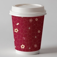 Gobelets à café jetables en papier à paroi simple pour café, thé, boissons chaudes, emballage à emporter