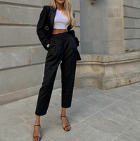 2019 tissu tissé longues conceptions bureau Blazer femme costume Designer Blazer femmes