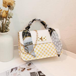 Women's Fashion PU Solid Color Messenger <b>Bag</b> Large Capacity with Portable Function and Ladies <b>Bag</b> Lining - Product Image 2