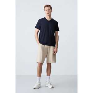 Short en coton coupe standard pour homme Tommylife, beige, taille S, décontracté, respirant - Product Image 5
