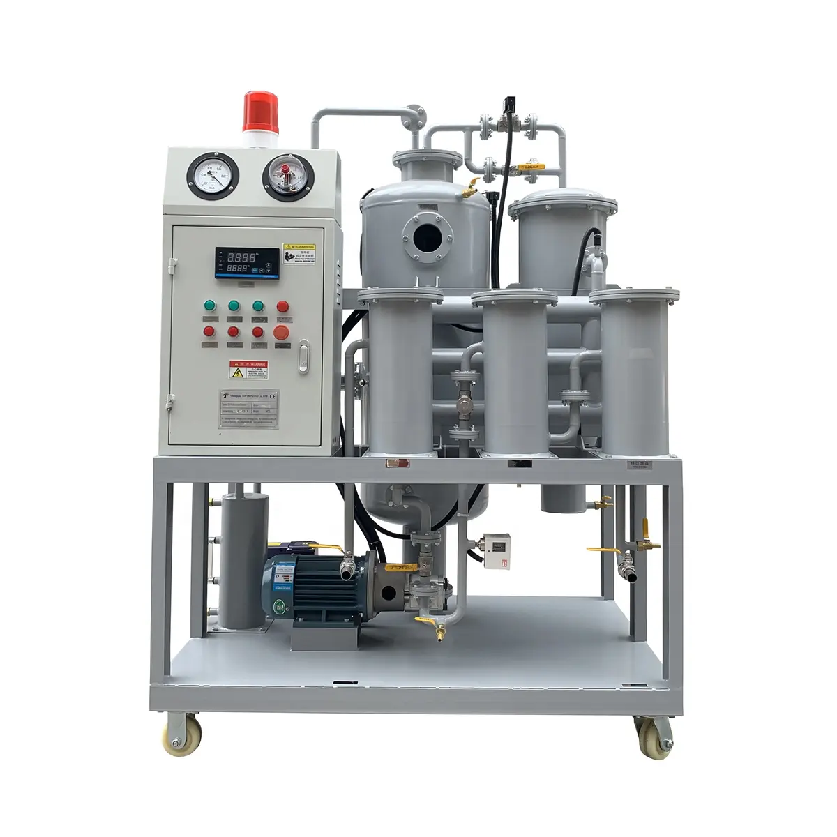 TYA-100 زيت تشحيم نظام الترشيح المحمولة الهيدروليكية النفط ماكينة إعادة التدوير