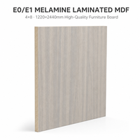 Panneau de fibres à densité moyenne stratifié mélamine E0/E1, 4x8 pieds, 1220x2440 mm, panneau de meubles de haute qualité