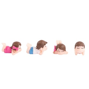 Dp Craft Cartoon Couple <b>Miniature</b> Resin Figurine Home Decoration Decorative Ornament Injection Molding Handmade - Product Image 5