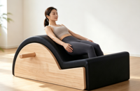 Correcteur de posture multifonctionnel en bois de hêtre MJD, adapté au yoga, au Pilates, aux étirements, à l'entraînement physique et au studio.