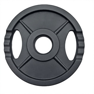 Discos de Pesas de Hierro Fundido Comerciales con Cuatro Nervaduras, Pintados, Unisex, para Entrenamiento en Casa o Gimnasio - Product Image 3