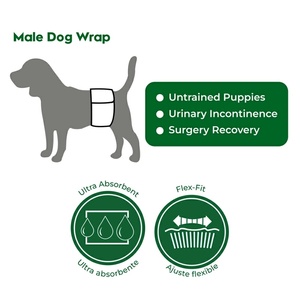 Échantillon Gratuit Usine – Couches Jetables Super Absorbantes Personnalisées <span class=keywords><strong>pour</strong></span> Chiens Mâles – Soin Quotidien de l'Incontinence Canine - Product Image 2