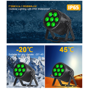 IP65 Không Thấm Nước Nhôm <span class=keywords><strong>LED</strong></span> <span class=keywords><strong>Par</strong></span> Ánh Sáng 7X20W Rgbwa UV 6in1 <span class=keywords><strong>Dmx512</strong></span> Điều Khiển Chuyên Nghiệp Sân Khấu DJ Thiết Bị Cho Ngoài Trời Disco Rửa - Product Image 3