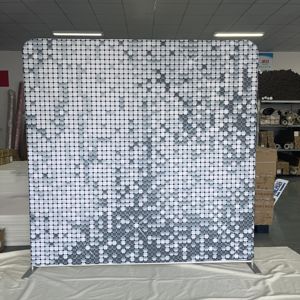 เคสหมอนฉากหลังพิมพ์สองด้านสำหรับบูธภาพถ่ายแท่นวางแสดงภาพบนผ้าแบบตึงเครียด - Product Image 2