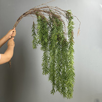 Fougère Artificielle Suspendue Style Forêt, Plante Murale Végétale, Décoration Souple pour Plafond de Mariage, Résistante aux UV, Extérieur