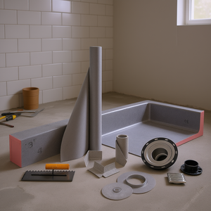 Kit de Revestimiento para Ducha 38 x 60 Impermeable con Brida Desplazada de 4 Pulgadas y Rejilla de Acero Inoxidable para Renovación de Baños - Product Image 2