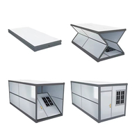 Casa modular plegable de 20 pies y 40 pies, casa móvil, casas prefabricadas aprobadas por la CE, móvil prefabricado de acero ligero de bajo costo