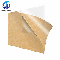 TONGYUAN Plaque acrylique transparente écologique 3mm/2mm 1220x2440mm Panneaux en plastique Perspex transparents pour publicité/présentation personnalisée