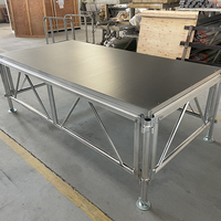 Scène modulaire portable en aluminium, imperméable, pour événements en plein air, concerts, spectacles, plateforme d'exposition
