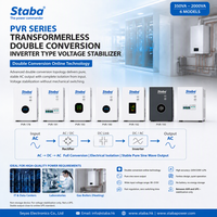 Convertisseur à double conversion TYPE Monophasé Stabilisateur de tension SVC Onde sinusoïdale pure 0s