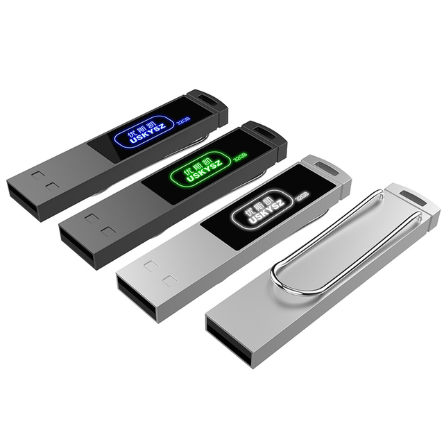 High Quality USB 2.0 4GB 8GB 16GB 32GB 64GB Light up Usb Flash Drive Memory Stick Pendrive Light Usb Stick