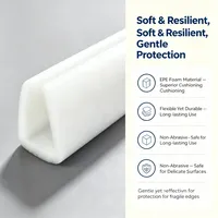 Insert de protection d'angle en mousse EPE en forme de U pour caisses en bois et meubles