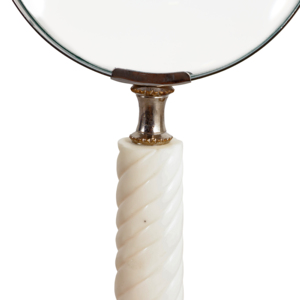 Lente d'ingrandimento decorativa con impugnatura scanalata per la casa, l'ufficio, la scrivania, il soggiorno, come complemento d'arredo - Product Image 6