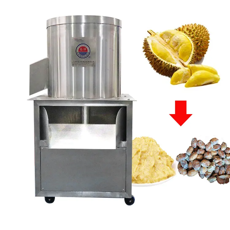 Cấp thực phẩm sầu riêng Máy chế biến sầu riêng Trái Cây Đá extractor trái cây lõi tách thiết bị sầu riêng puree làm cho máy