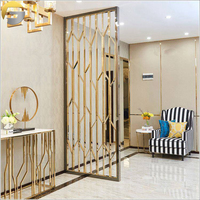 Divisor de habitación de acero inoxidable y división de pantalla, diseño moderno, decoración Interior, línea de pelo, ZE0778