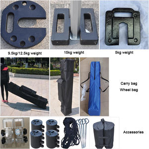 Tenda kanopi lipat 3x3m 10x10 kaki aluminium portabel cetak kustom tenda pameran tugas berat tenda pameran dagang tenda - Product Image 3