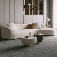 Luxus-Sofas Set Designs moderne Couch und wohnzimm gebogen kaufen Boucle weißes Sofa