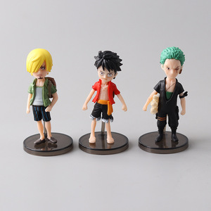 Lot de 6 figurines <span class=keywords><strong>One</strong></span> <span class=keywords><strong>Piece</strong></span> de 10 cm : Luffy, Ace, Sabo, Nami, Zoro, <span class=keywords><strong>Robin</strong></span>, Boa Hancock – Modèles en PVC pour décoration - Product Image 5