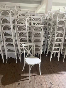 Silla de Resina Plástica con Respaldo en X, Apilable, Desmontable, para <span class=keywords><strong>Comedor</strong></span> Comercial en Exteriores, Estilo Antiguo, para Banquetes y Eventos - Product Image 6
