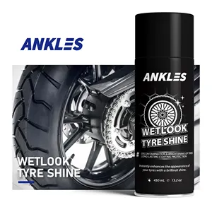 ANKLES high quality motorcycle tyre brightener motor tire brightening polish liquid spray wax tire shine