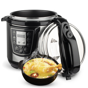 Cuisinière électrique à pression 6L en acier inoxydable, cuisson automatique, multifonctionnelle, pour faire mijoter des soupes et des bouillies - Product Image 2