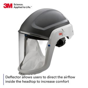Casque de sécurité 3M Versaflo 17316 M-305 gris moyen avec visière standard et joint facial - Product Image 2