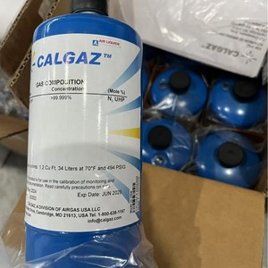 Cilindro de Gas Calgaz de 34 Litros, 494 PSIG, Gas de Calibración Industrial para Analizadores - Product Image 4