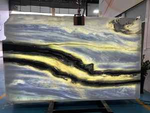 <span class=keywords><strong>Pietra</strong></span> di <span class=keywords><strong>pietra</strong></span> di quarzite brasiliana retroilluminato panda marmo bianco esotico <span class=keywords><strong>trasparente</strong></span> <span class=keywords><strong>pietra</strong></span> di marmo bianco con venature nere per hotel e villa - Product Image 2